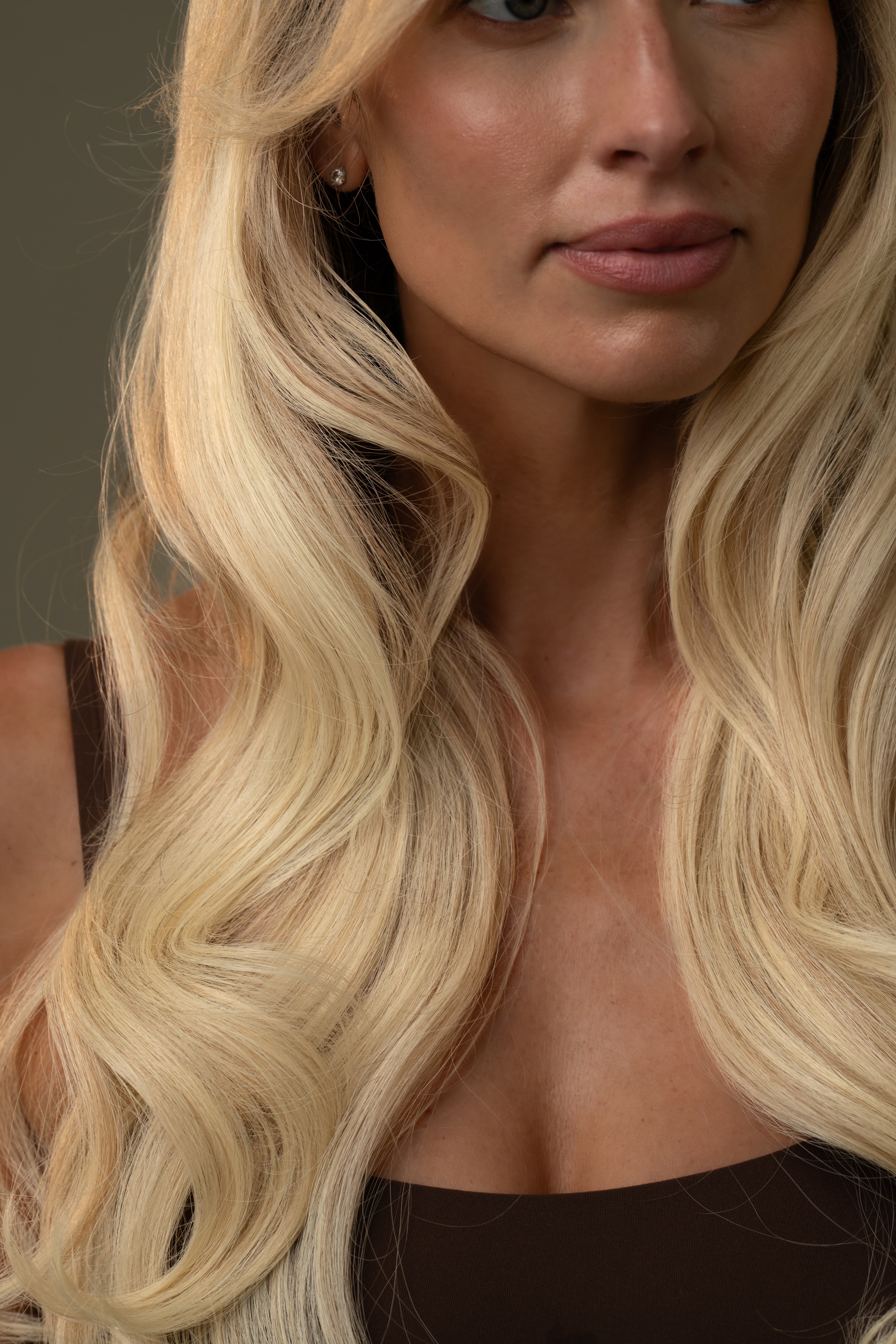 Close portrait of long Sorelle hair